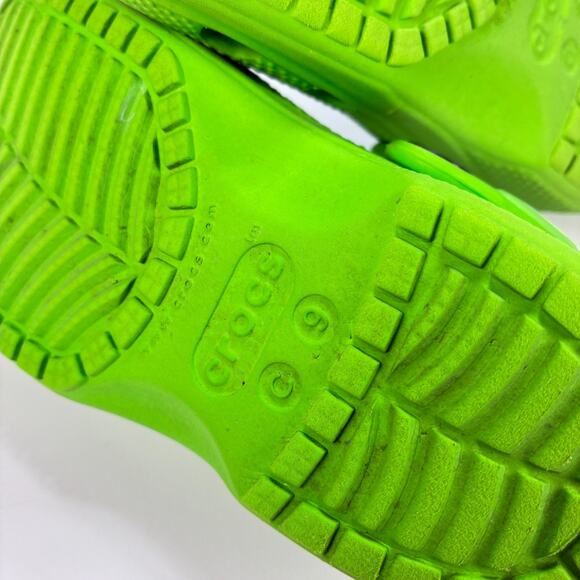 Crocs Classic I Am Dinosaur Clog Green Slip On Lightweight 209700 Youth Size 9 - Picture 8 of 10